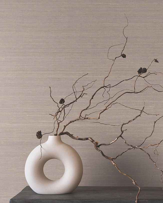 Smooth Abaca Lilac Wallpaper - York Wallcoverings - YGL7083 - York Wallcoverings Wallpaper