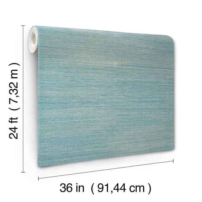 Maguey Sisal Vanilla Turquoise Wallpaper - York Wallcoverings - YGL7086 - York Wallcoverings Wallpaper