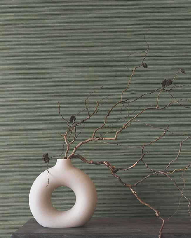 Smooth Abaca Forest Wallpaper - York Wallcoverings - YGL7092 - York Wallcoverings Wallpaper