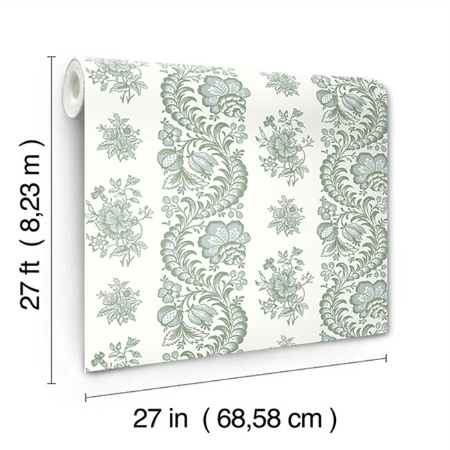 beaumont-green-floral-stripe-wallpaper-york-wallcoverings-vp1301