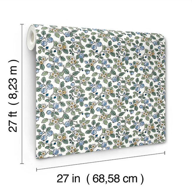 framboise-blue-berry-vines-wallpaper-york-wallcoverings-vp1413