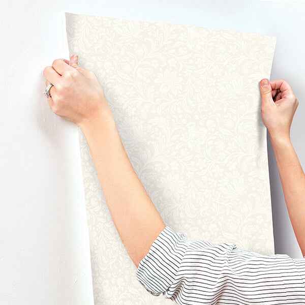 Hague Ivory Floral Trail Wallpaper - York Wallcoverings - 4173-27629 - York Wallcoverings Wallpaper