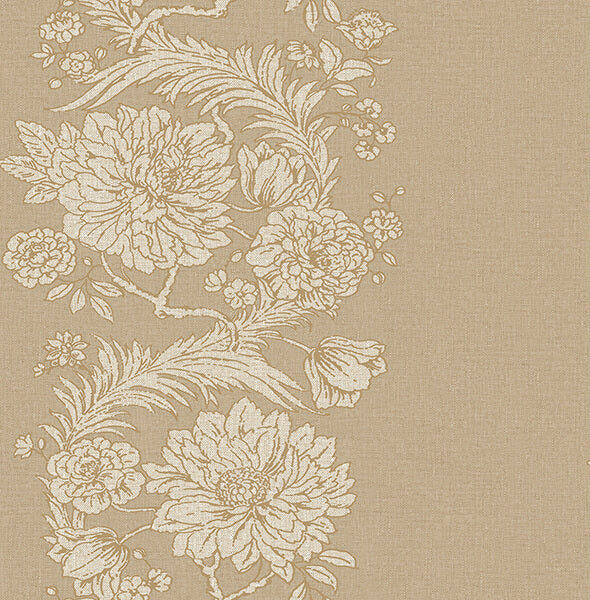 gisela-neutral-floral-columns-wallpaper-york-wallcoverings-4173-27640 - York Wallcoverings Wallpaper