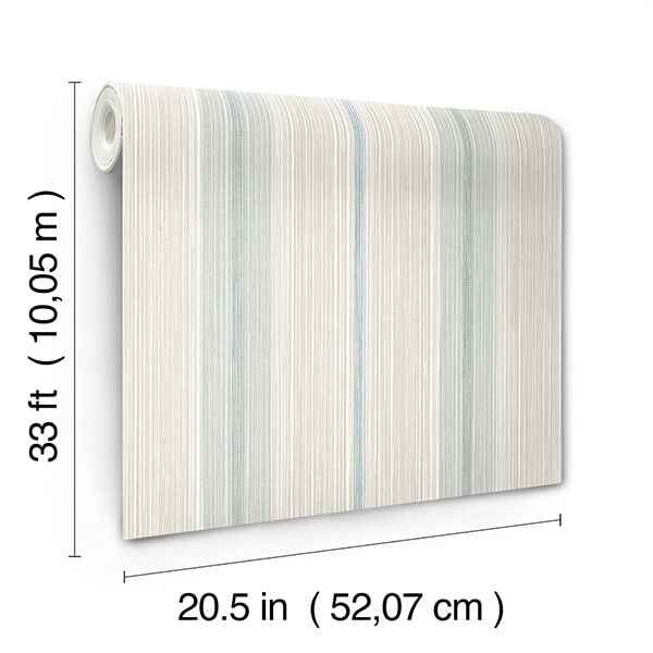 Ames Light Blue Linen Stripe Wallpaper - York Wallcoverings - 4173-27660 - York Wallcoverings Wallpaper
