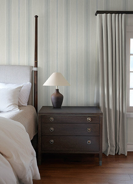 ames-light-blue-linen-stripe-wallpaper-york-wallcoverings-4173-27660 - York Wallcoverings Wallpaper
