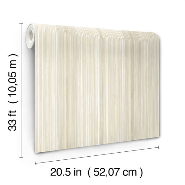 ames-beige-linen-stripe-wallpaper-york-wallcoverings-4173-27662 - York Wallcoverings Wallpaper