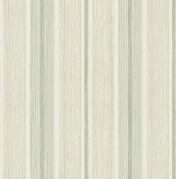 ames-seafoam-linen-stripe-wallpaper-york-wallcoverings-4173-27664 - York Wallcoverings Wallpaper