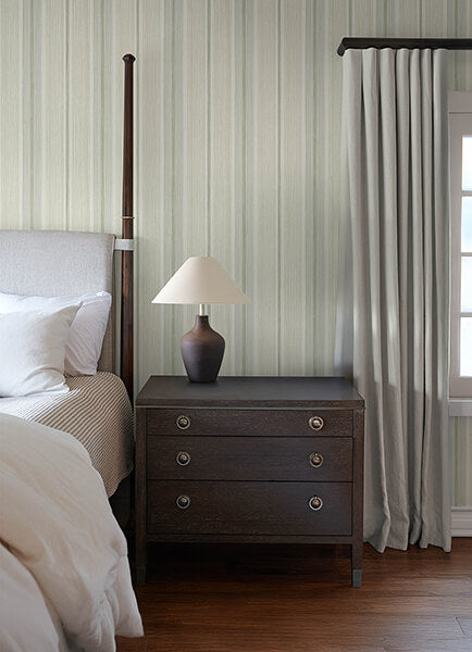 ames-seafoam-linen-stripe-wallpaper-york-wallcoverings-4173-27664 - York Wallcoverings Wallpaper