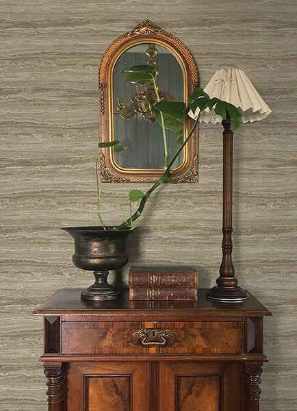 Lyman Neutral Striated Wallpaper - York Wallcoverings - 4173-27665 - York Wallcoverings Wallpaper