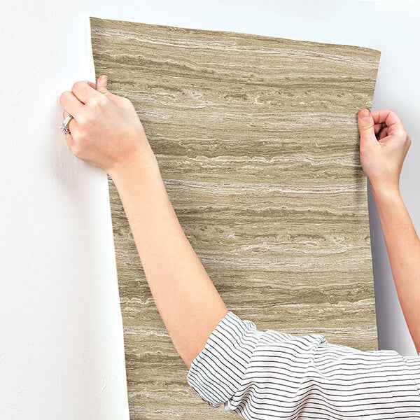 Lyman Neutral Striated Wallpaper - York Wallcoverings - 4173-27665 - York Wallcoverings Wallpaper