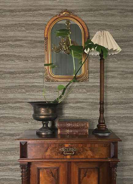Lyman Stone Striated Wallpaper - York Wallcoverings - 4173-27666 - York Wallcoverings Wallpaper
