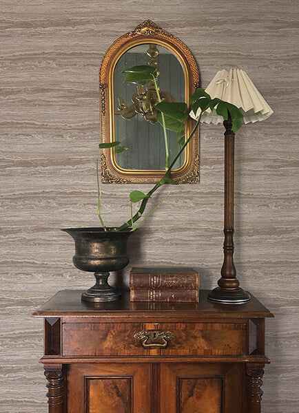 Lyman Mauve Striated Wallpaper - York Wallcoverings - 4173-27668 - York Wallcoverings Wallpaper