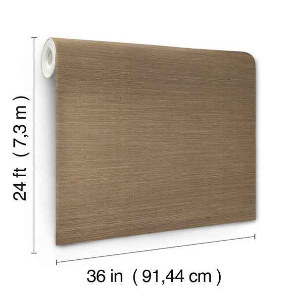 Mycroft Chestnut Grasscloth Wallpaper - York Wallcoverings - 4173-82102 - York Wallcoverings Wallpaper