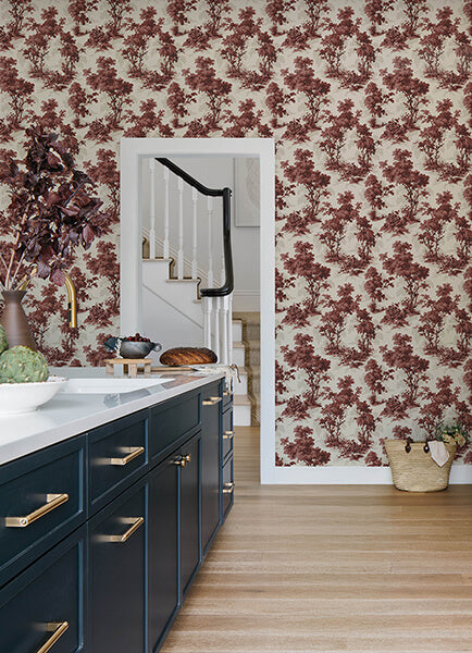 sainsbury-ruby-forest-wallpaper-york-wallcoverings-4173-82106 - York Wallcoverings Wallpaper