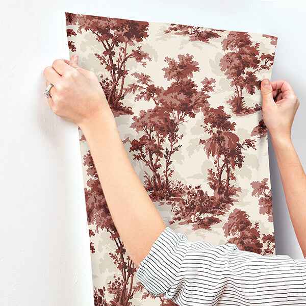Sainsbury Ruby Forest Wallpaper - York Wallcoverings - 4173-82106 - York Wallcoverings Wallpaper