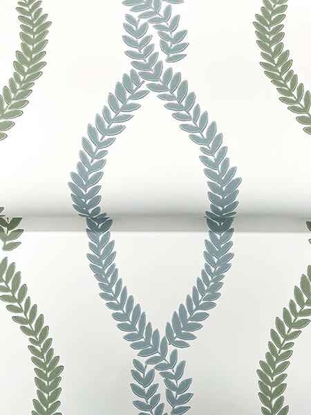 Laureate Light Green Vine Trellis Wallpaper - York Wallcoverings - VP1321 - York Wallcoverings Wallpaper