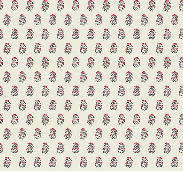sylvie-ruby-floral-wallpaper-york-wallcoverings-vp1381 - York Wallcoverings Wallpaper