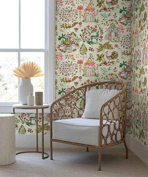 Parc Multicolor Garden Dreams Wallpaper - York Wallcoverings - VP1401