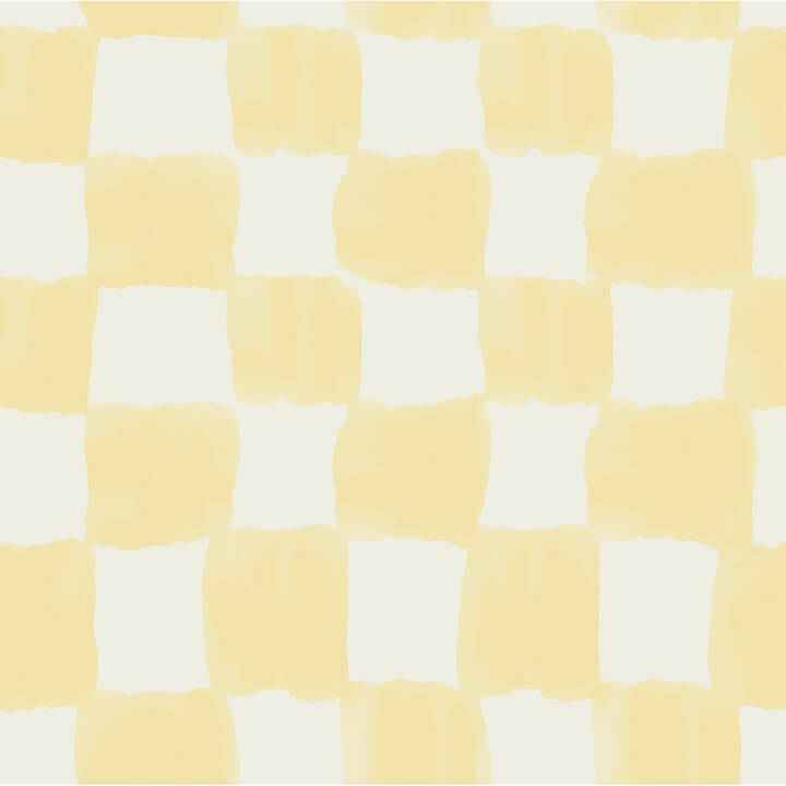 Mr Kate Tess Watercolor Checker Pale Yellow Peel and Stick Wallpaper - York Wallcoverings - RMWS1317