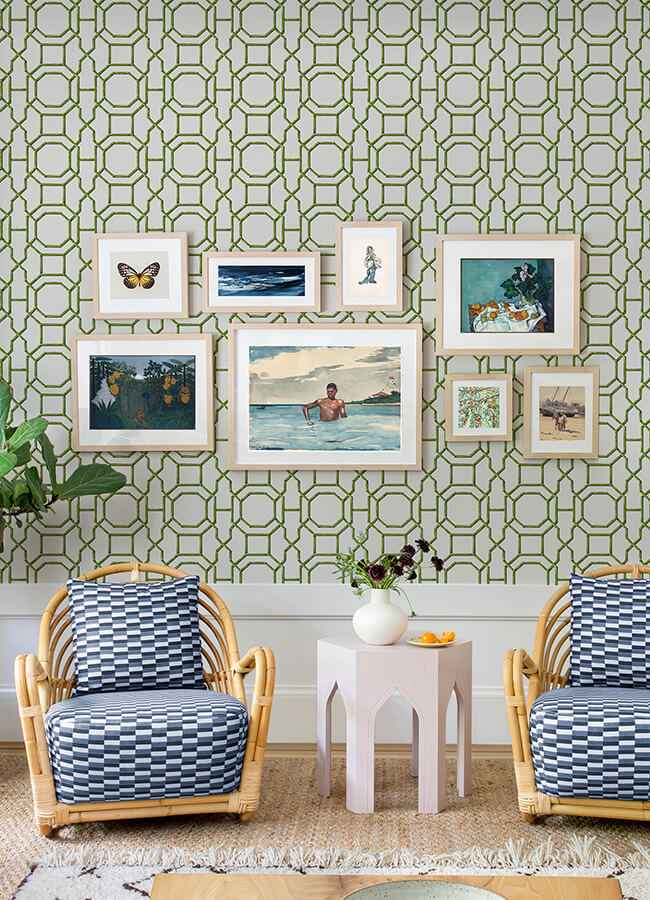 Sanya Green Peel & Stick Wallpaper - York Wallcoverings - NUS6505 - York Wallcoverings Wallpaper