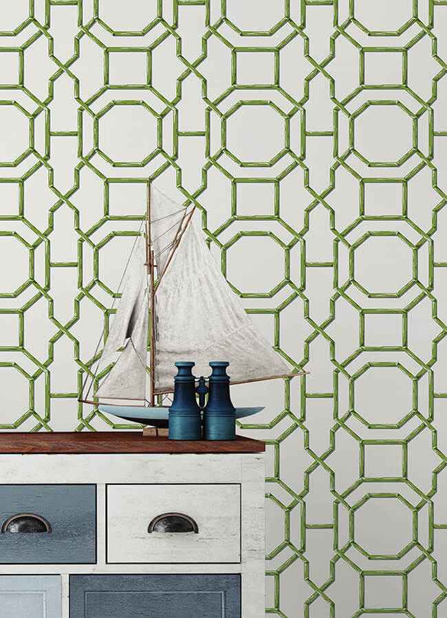 Sanya Green Peel & Stick Wallpaper - York Wallcoverings - NUS6505 - York Wallcoverings Wallpaper