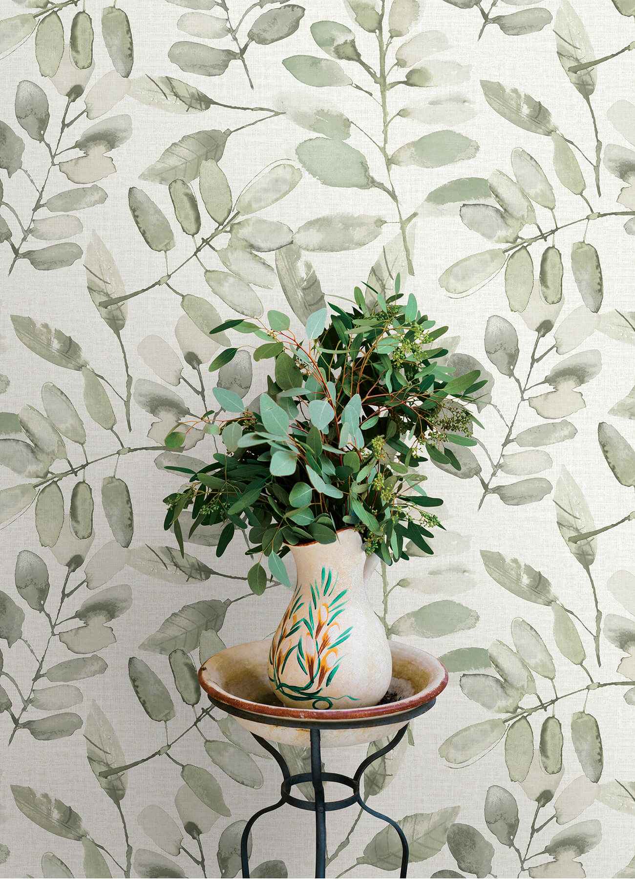 Pinnate Green Leaves Wallpaper - York Wallcoverings - 4169-13911 - York Wallcoverings Wallpaper