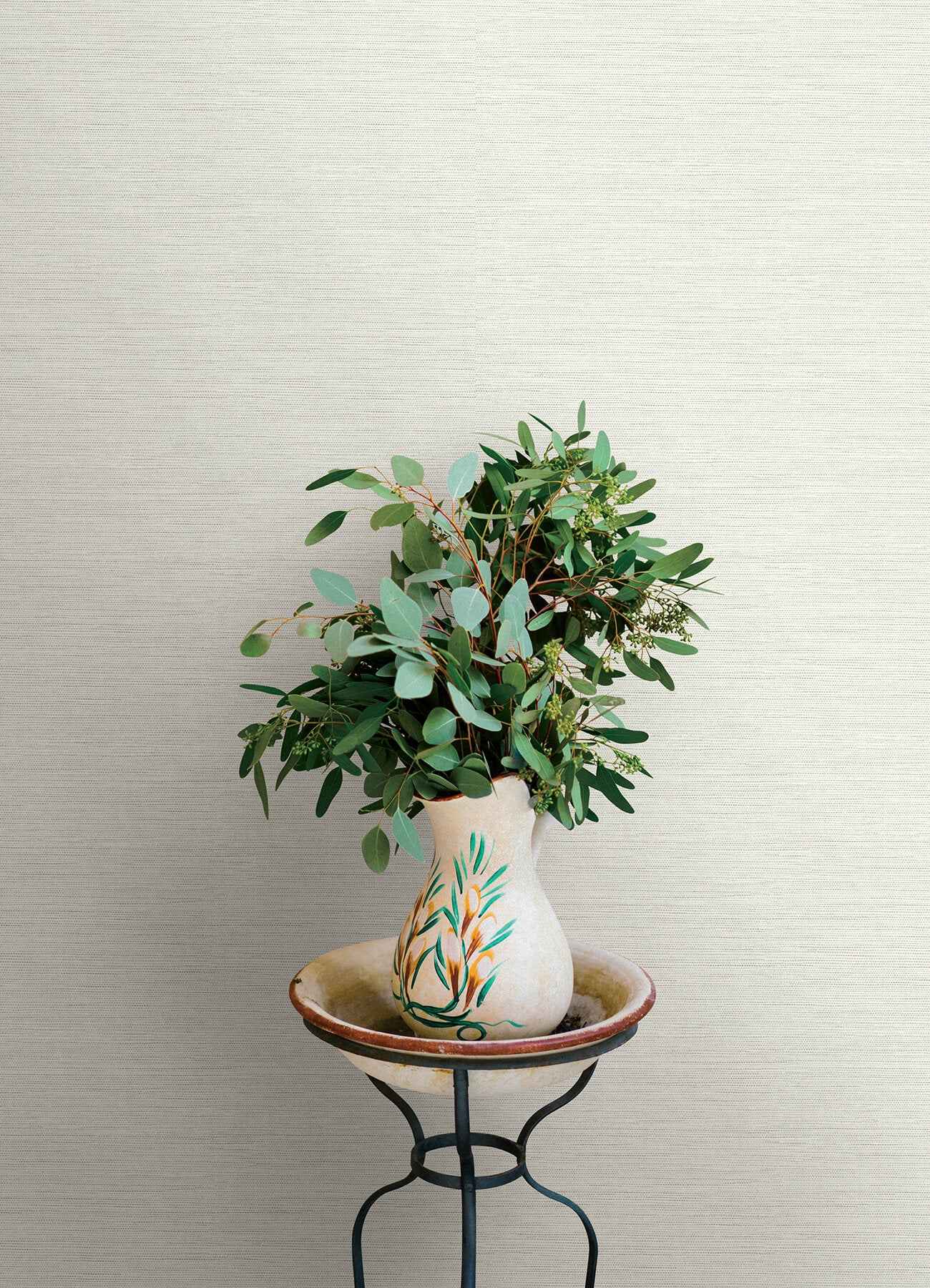 Agave Light Grey Faux Grasscloth Wallpaper - York Wallcoverings - 4169-24281 - York Wallcoverings Wallpaper
