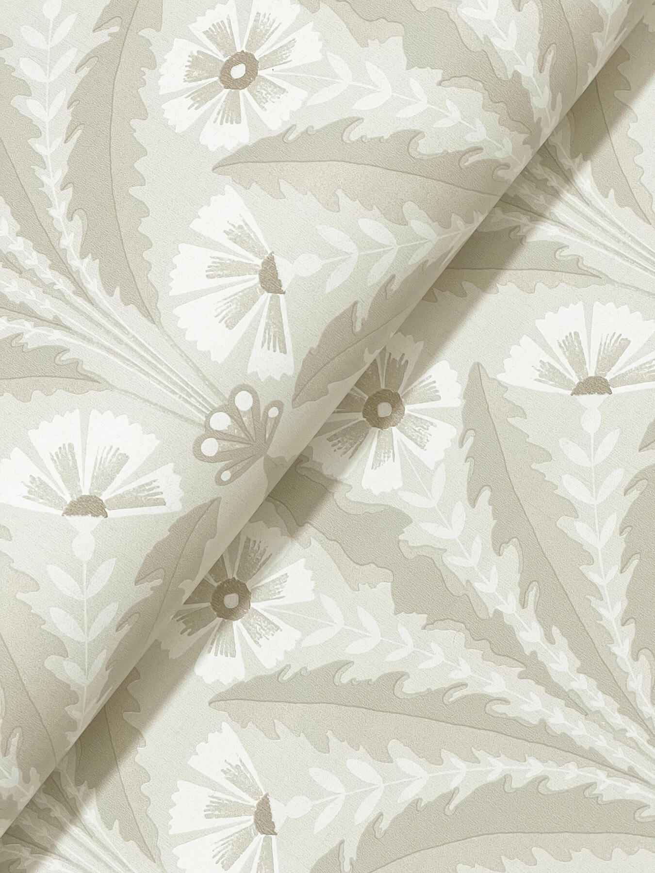 Tap Root Beige Floral Damask Wallpaper - York Wallcoverings - 4169-27603 - York Wallcoverings Wallpaper