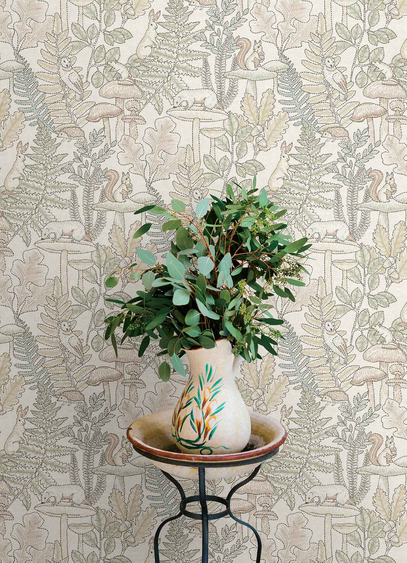 Holt Pastel Woodland Wallpaper - York Wallcoverings - 4169-83101 - York Wallcoverings Wallpaper