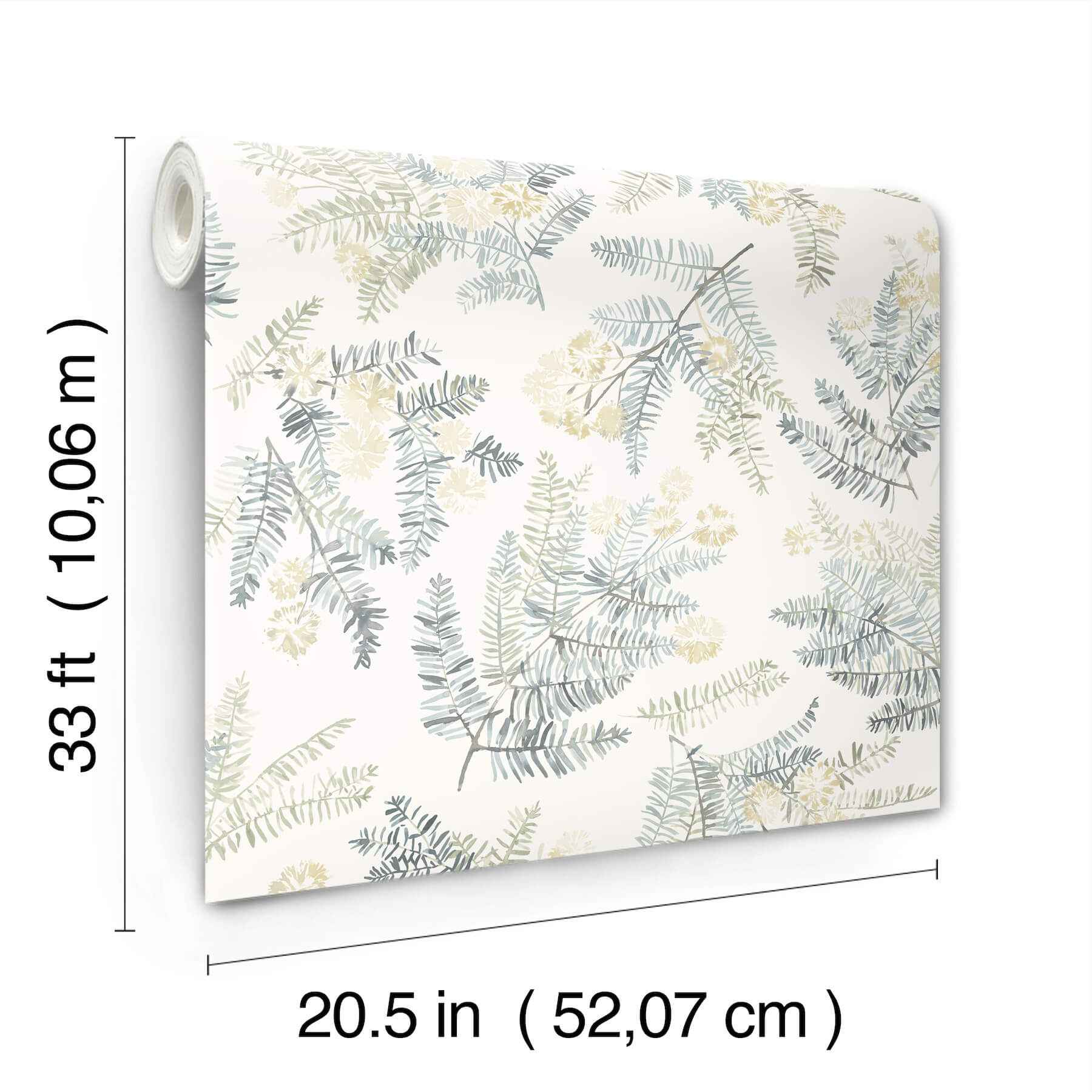 Frith Sea Green Botanical Wallpaper - York Wallcoverings - 4169-83106 - York Wallcoverings Wallpaper