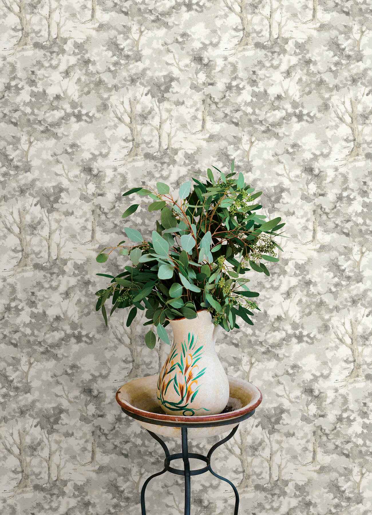 Thicket Charcoal Forest Wallpaper - York Wallcoverings - 4169-83110 - York Wallcoverings Wallpaper