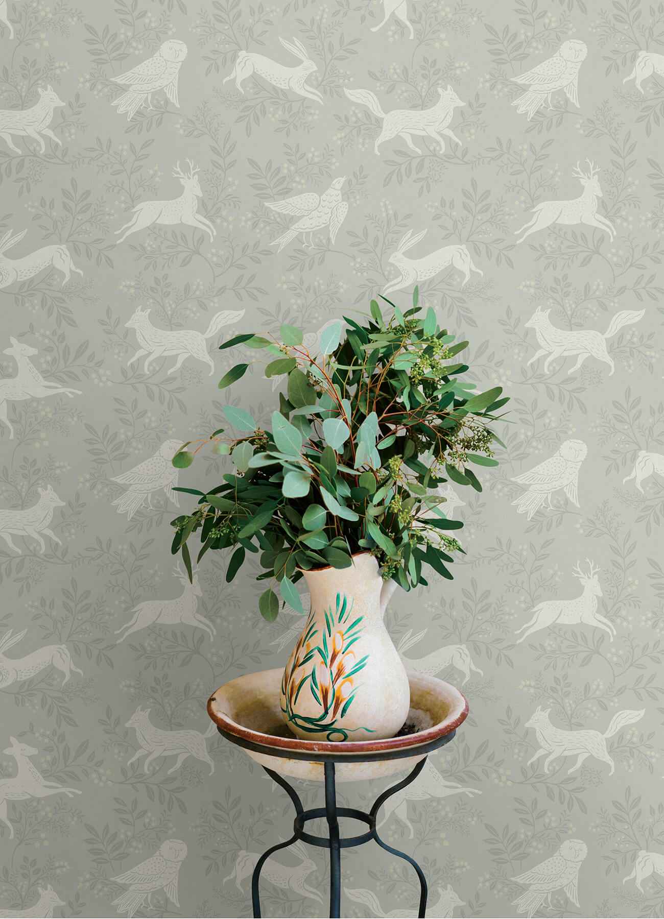 Revelry Sage Forest Frolic Wallpaper - York Wallcoverings - 4169-83115 - York Wallcoverings Wallpaper