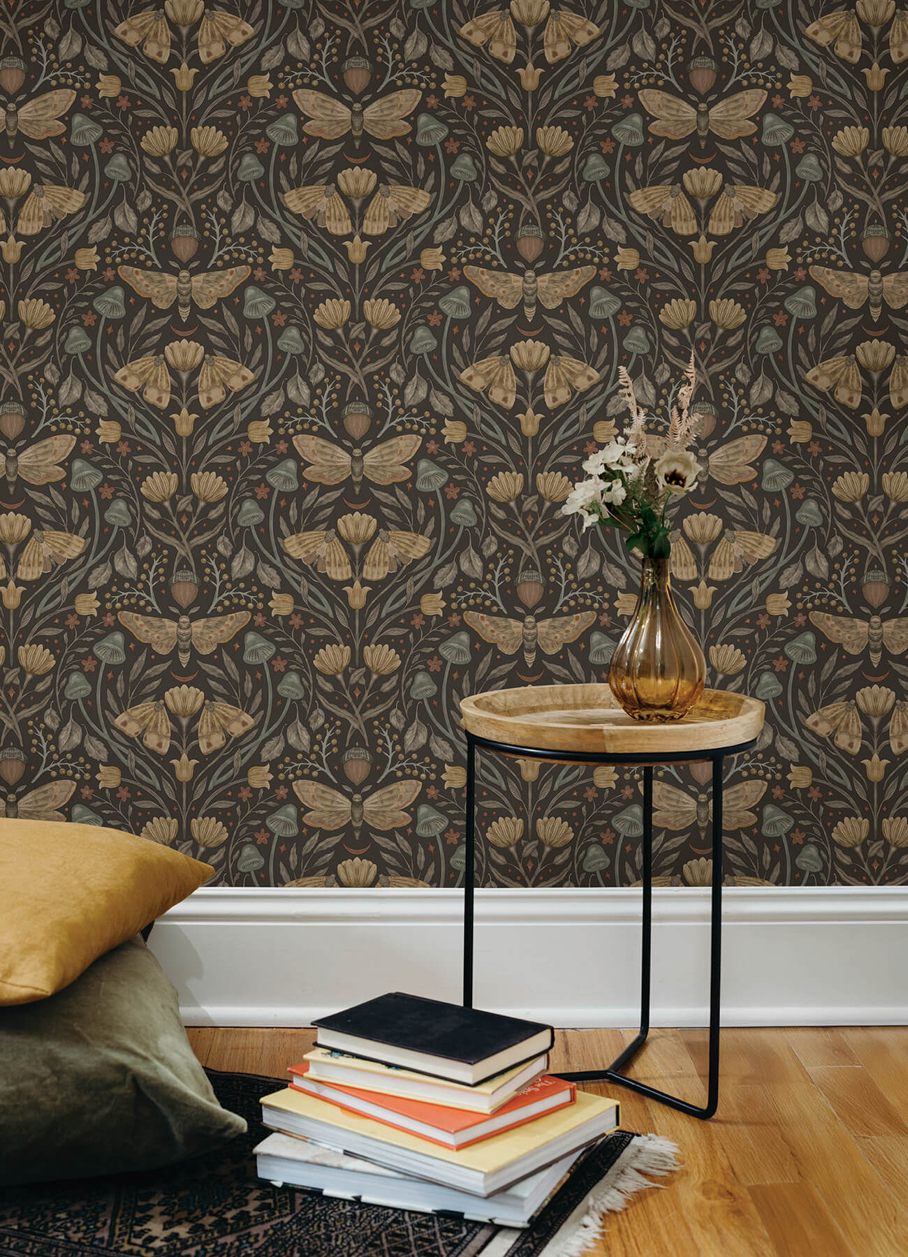 mystic-moth-black-forest-magic-wallpaper-york-wallcoverings-4169-83116 - York Wallcoverings Wallpaper