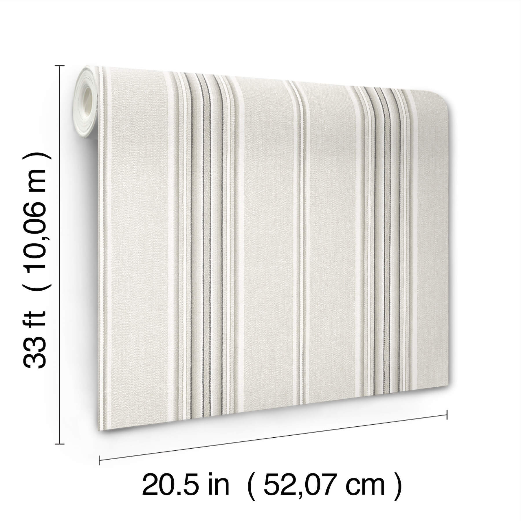 calvados-grey-linen-stripe-wallpaper-york-wallcoverings-4169-83124 - York Wallcoverings Wallpaper