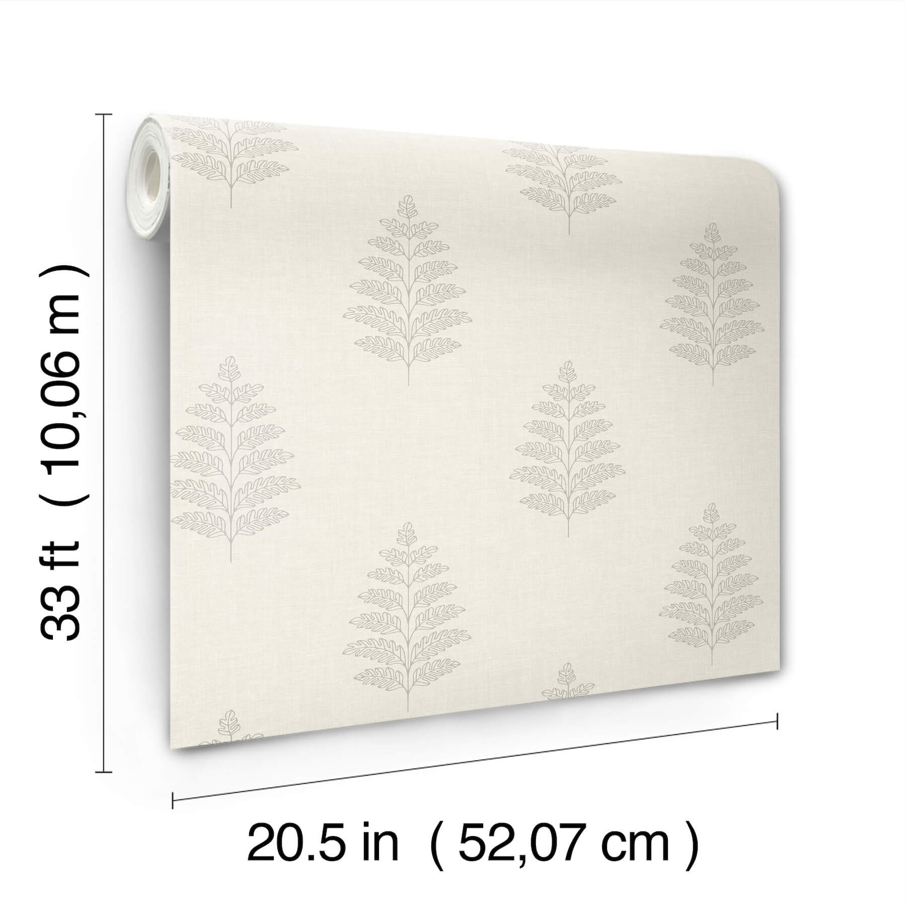 frond-cream-leaf-wallpaper-york-wallcoverings-4169-83125 - York Wallcoverings Wallpaper