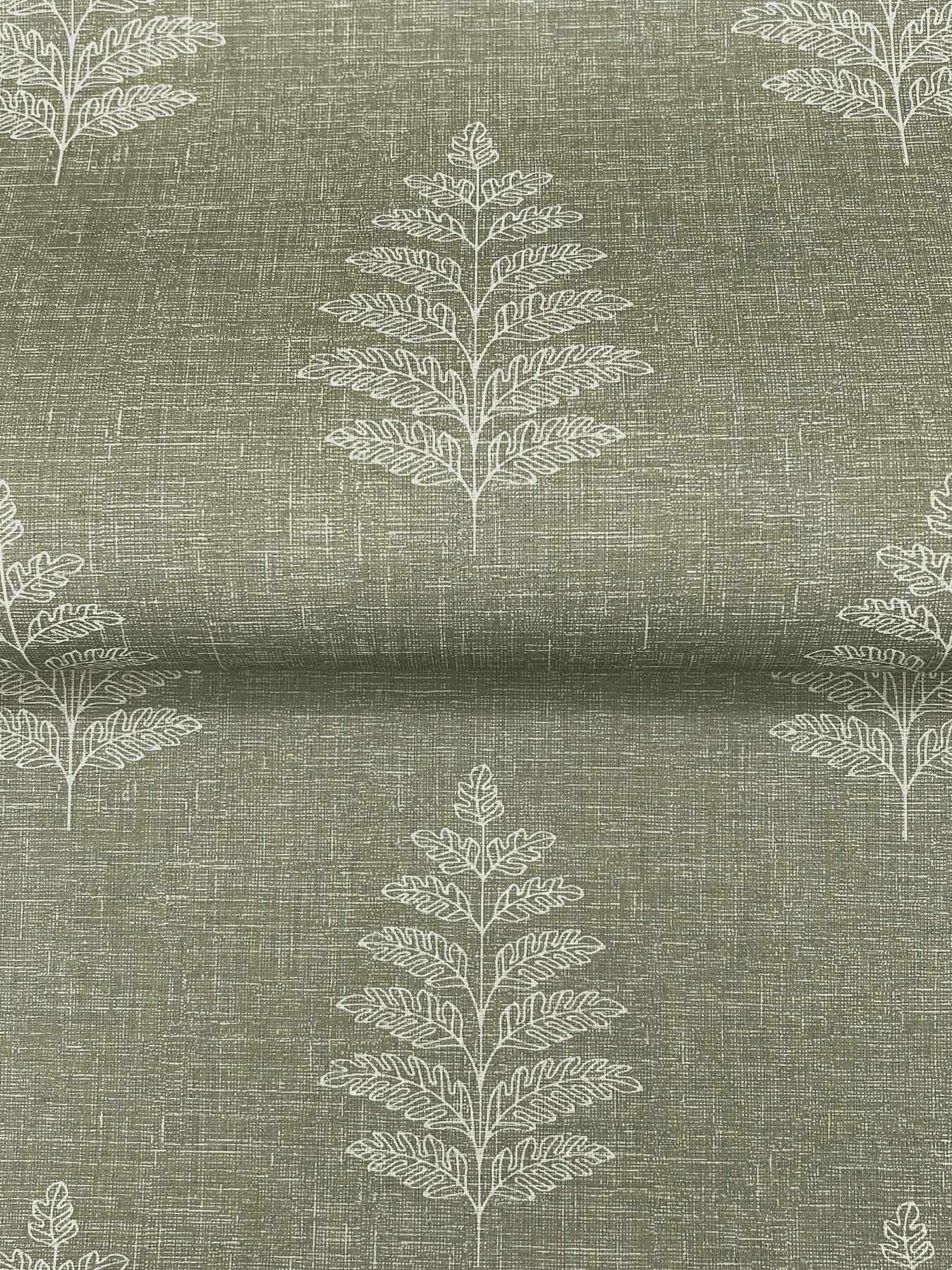 Frond Dark Green Leaf Wallpaper - York Wallcoverings - 4169-83126 - York Wallcoverings Wallpaper