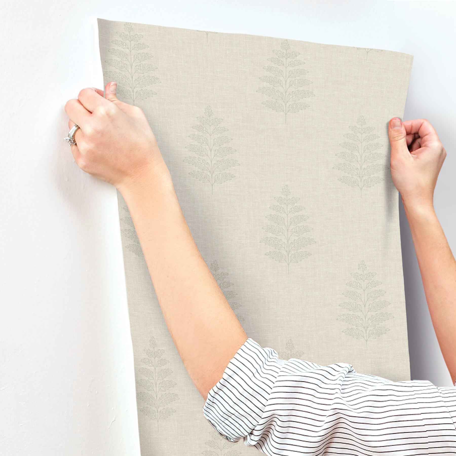 Frond Beige Leaf Wallpaper - York Wallcoverings - 4169-83129 - York Wallcoverings Wallpaper