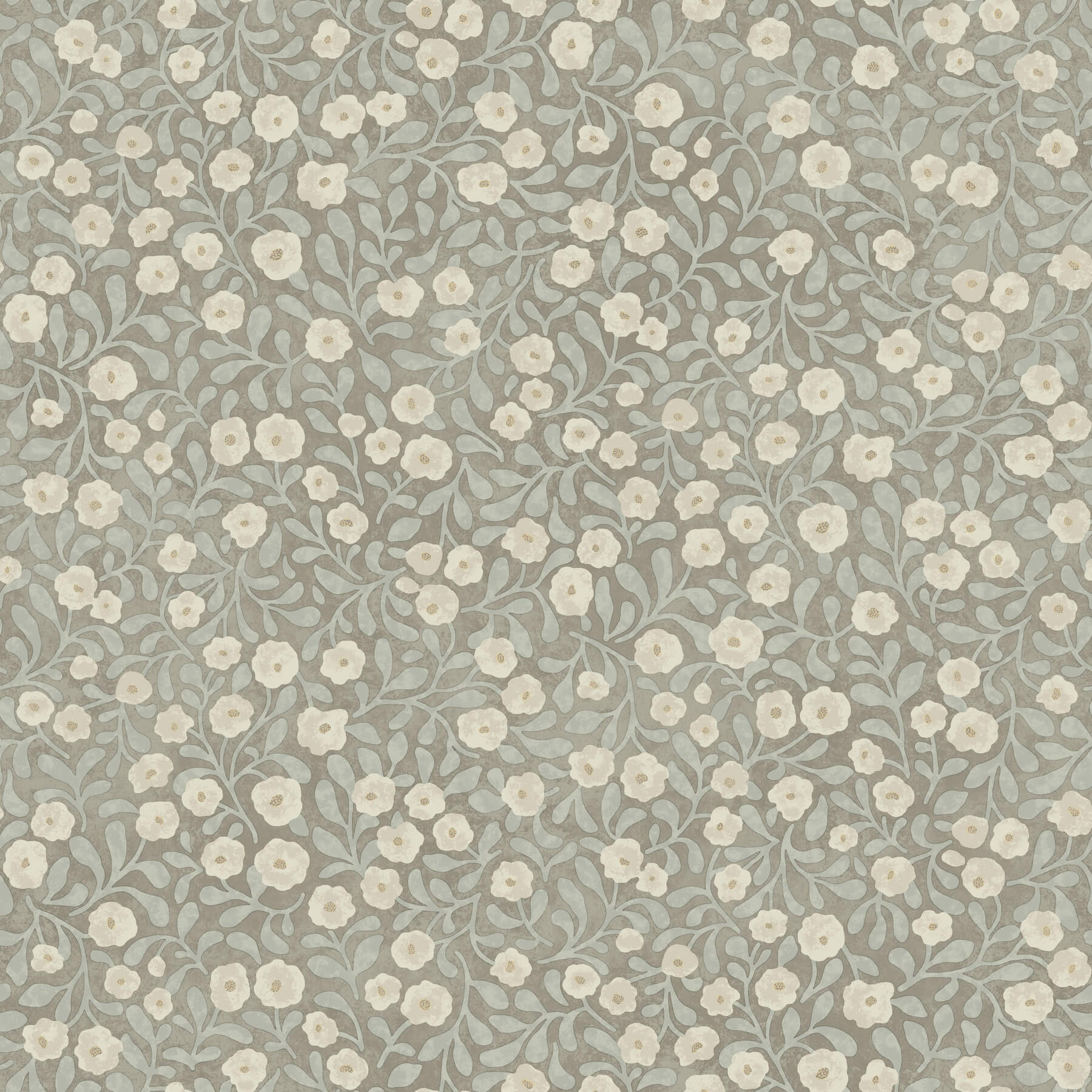 poppy-trail-aqua-floral-wallpaper-york-wallcoverings-4169-83136 - York Wallcoverings Wallpaper