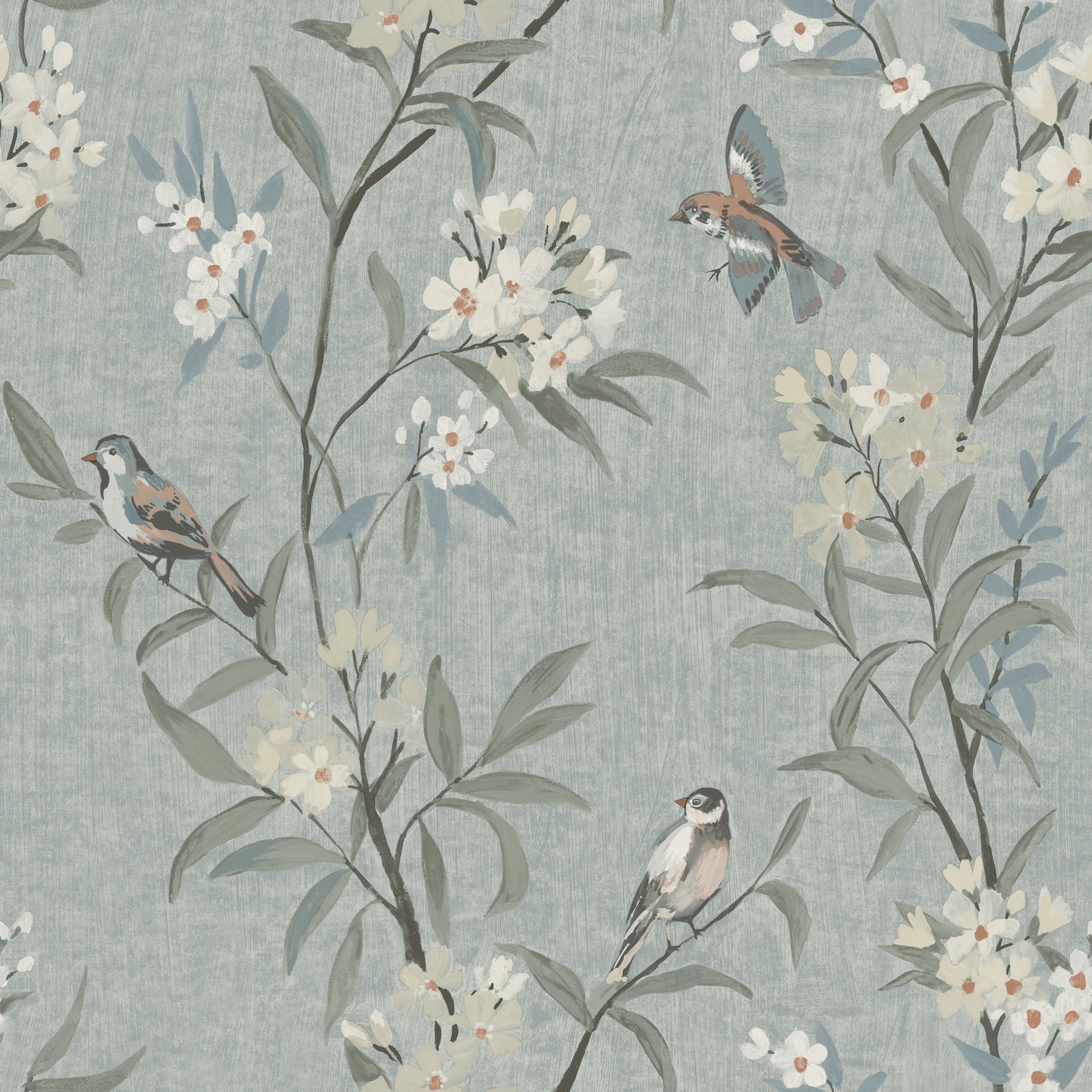 tea-olive-blue-finch-frolic-wallpaper-york-wallcoverings-4169-83139