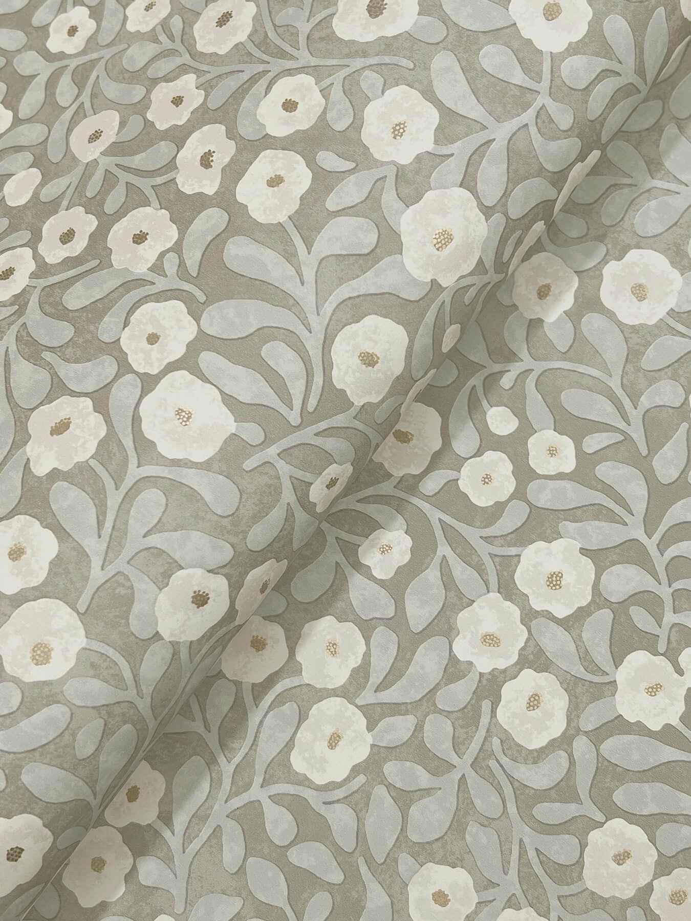 Poppy Trail Aqua Floral Wallpaper - York Wallcoverings - 4169-83136 - York Wallcoverings Wallpaper
