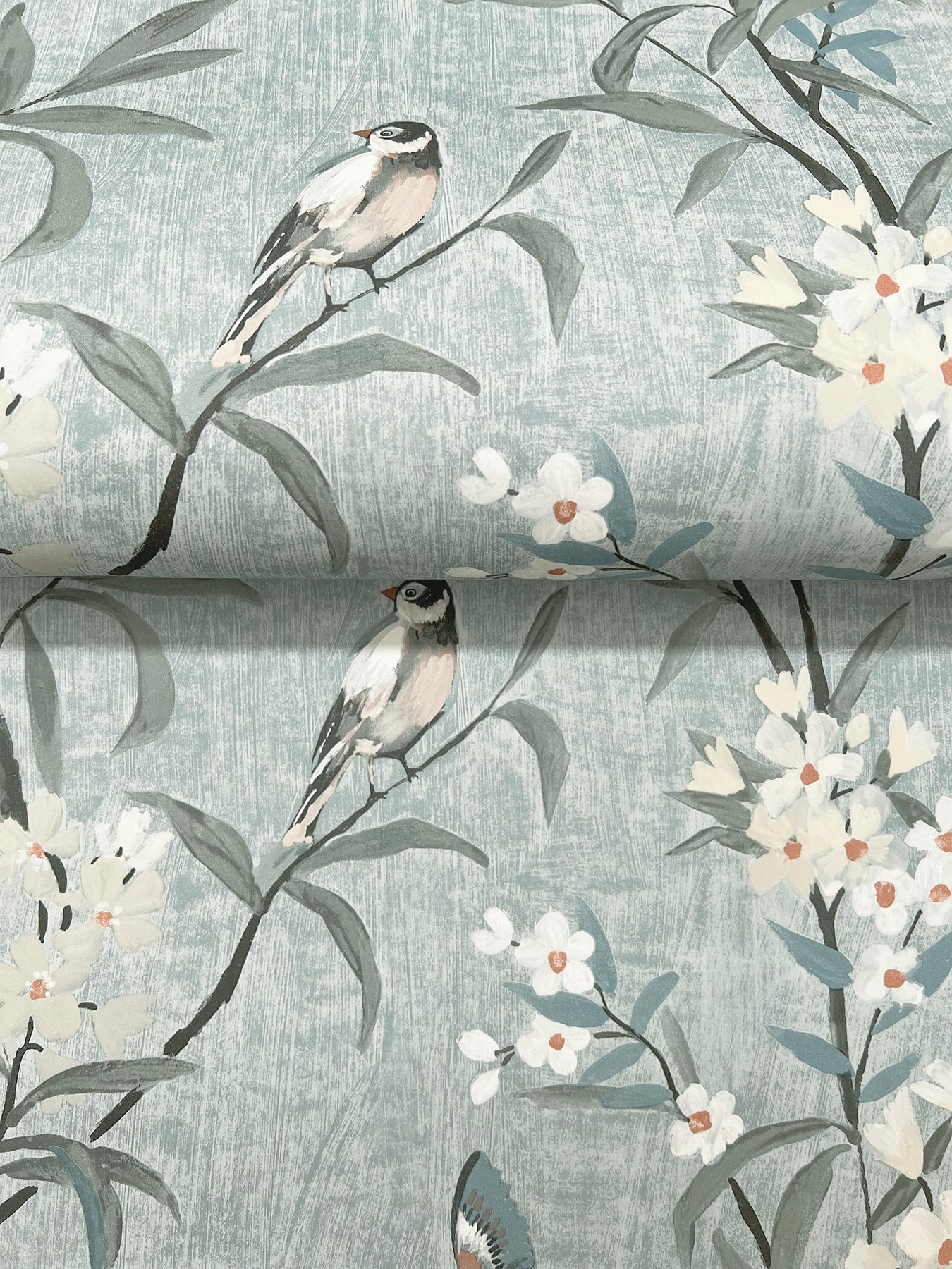 tea-olive-blue-finch-frolic-wallpaper-york-wallcoverings-4169-83139