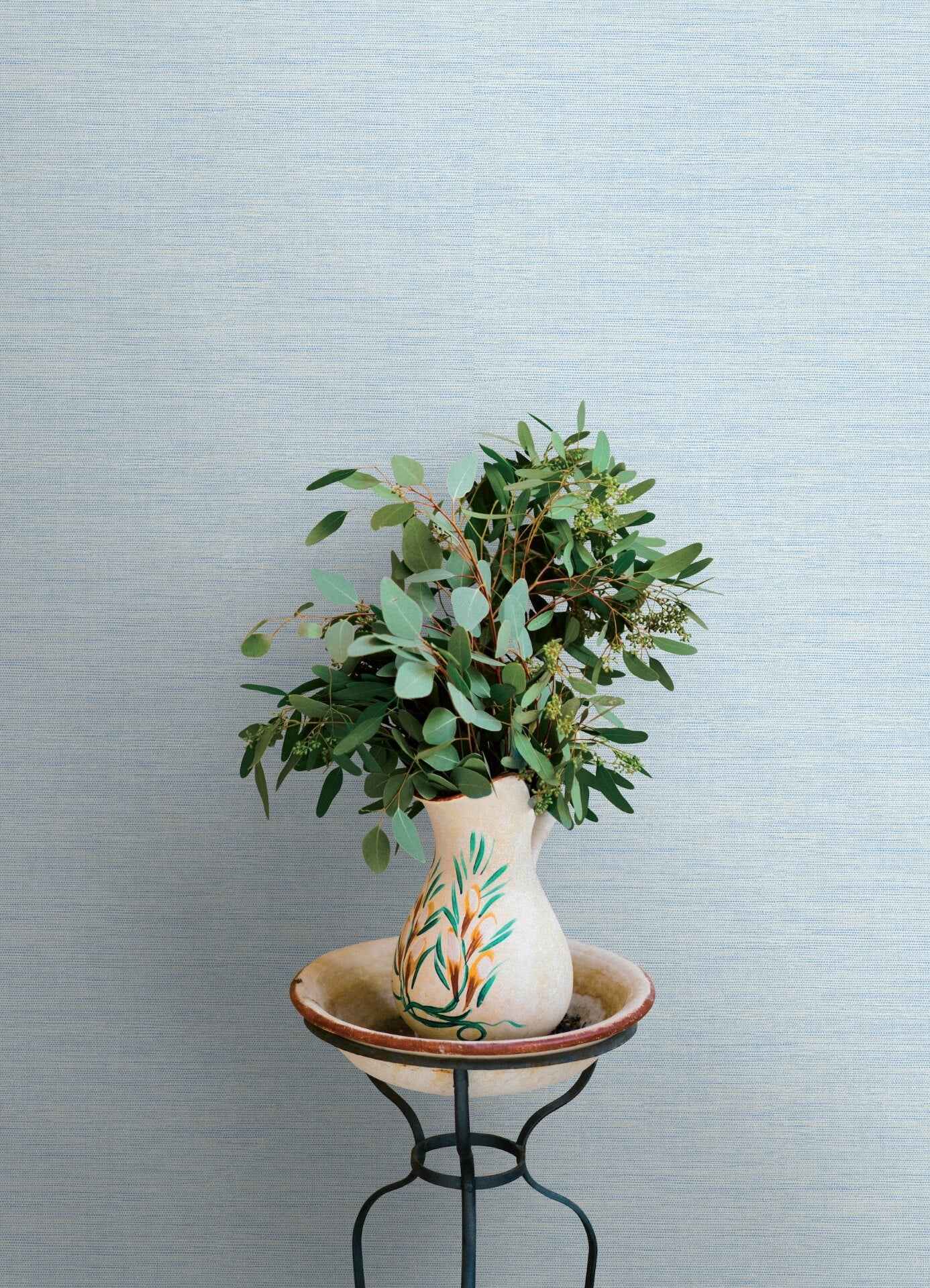 Agave Sky Blue Faux Grasscloth Wallpaper - York Wallcoverings - 4169-24283 - York Wallcoverings Wallpaper