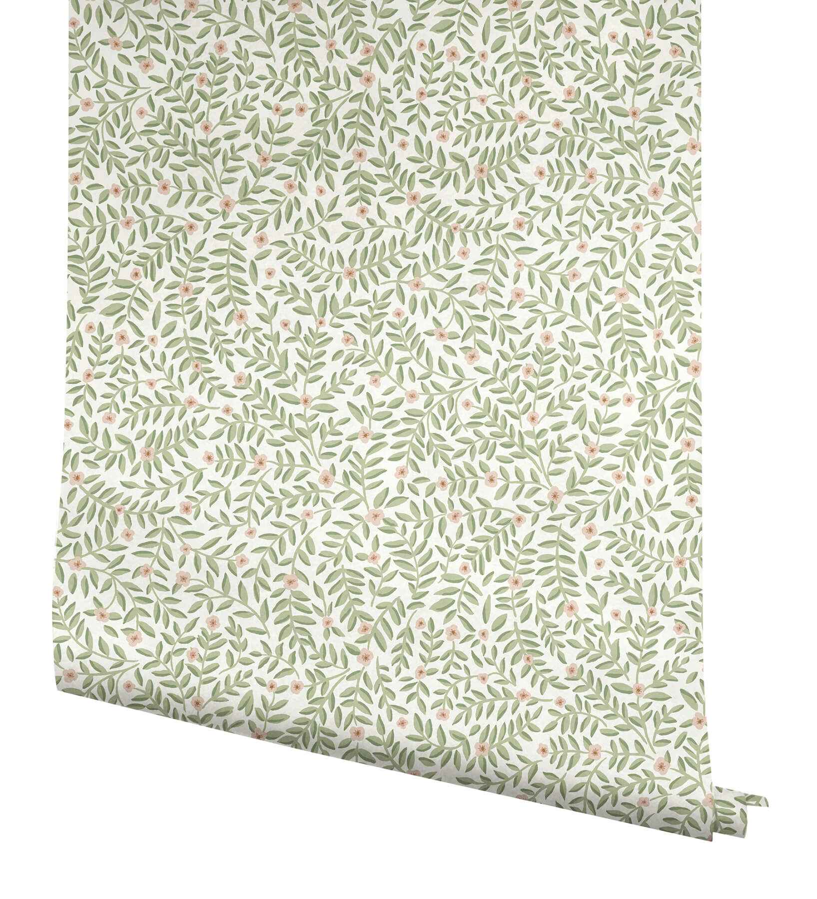 Elodie Cream Petite Floral Premium Peel + Stick Wallpaper - York Wallcoverings - PSW1673RL - York Wallcoverings Wallpaper