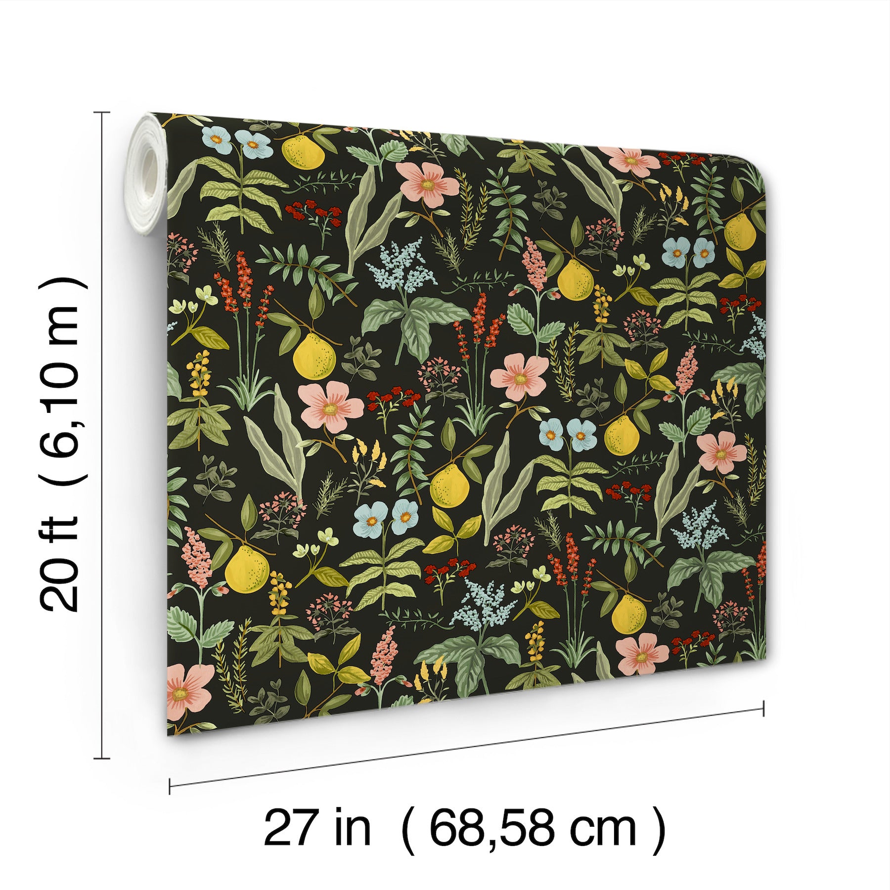 herb-garden-black-botanical-premium-peel-stick-wallpaper-york-wallcoverings-psw1676rl