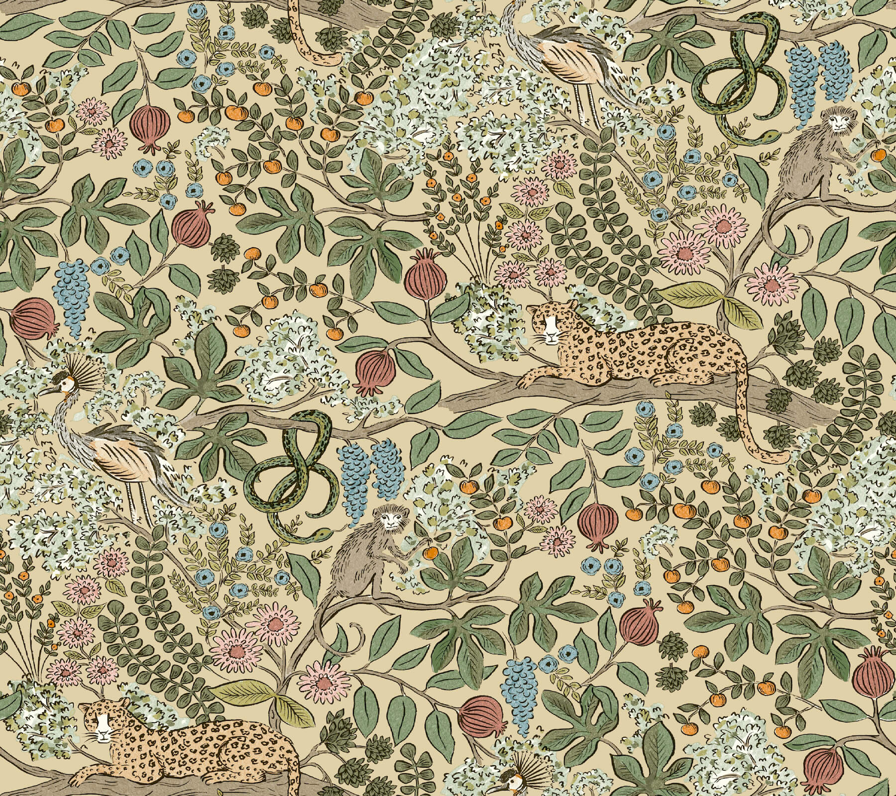 safari-beige-jungle-toile-premium-peel-stick-wallpaper-york-wallcoverings-psw1679rl