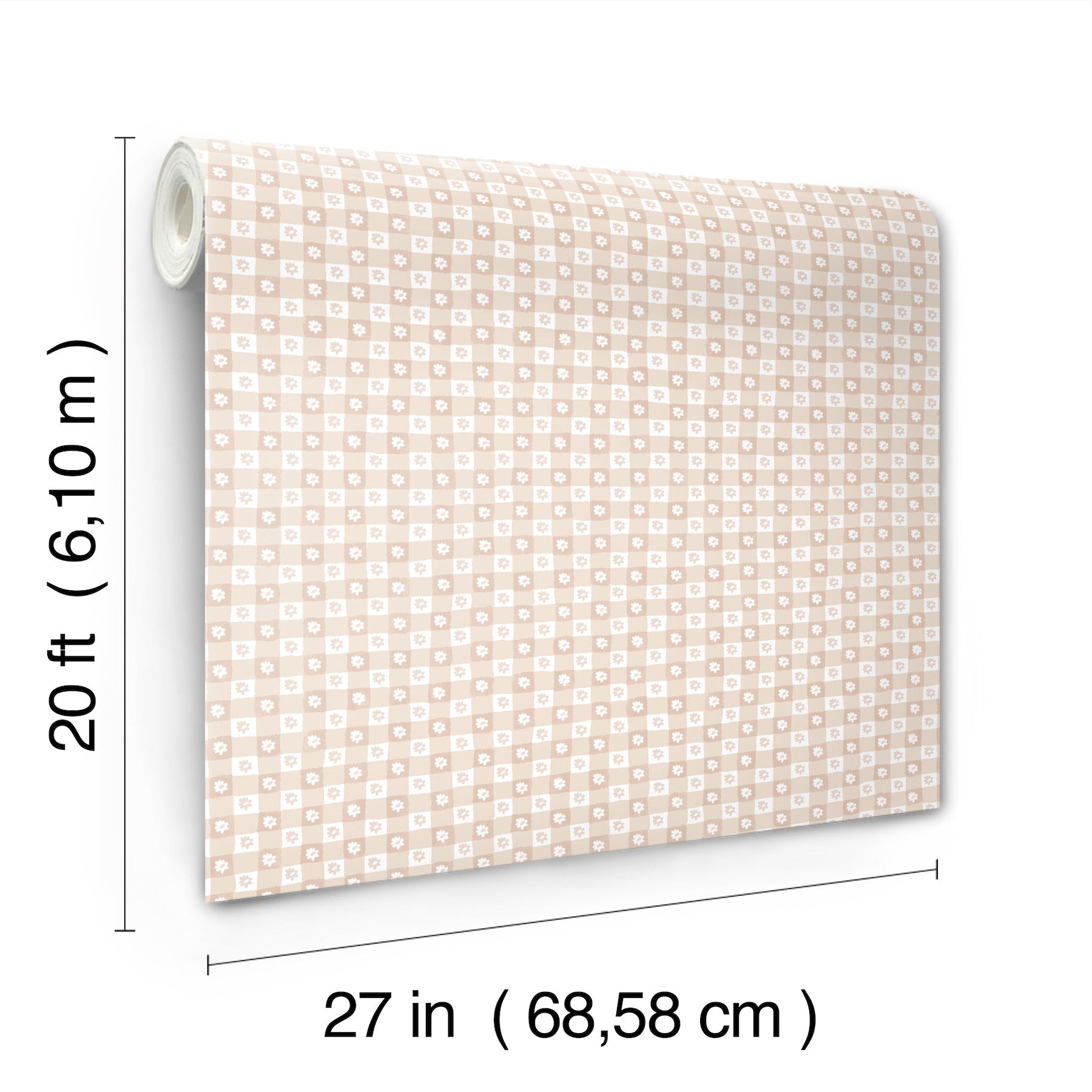 daisy-gingham-blush-floral-check-premium-peel-stick-wallpaper-york-wallcoverings-psw1690rl