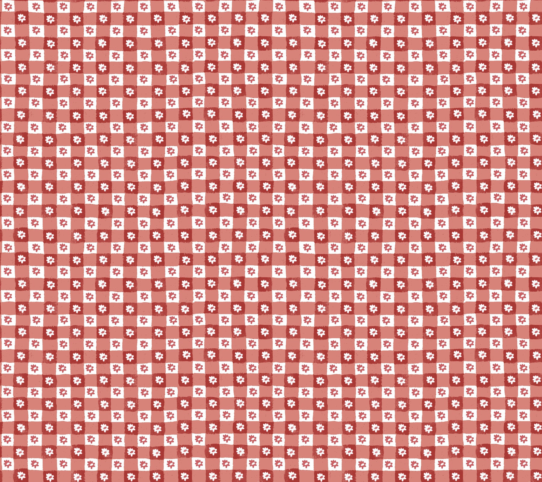 daisy-gingham-red-floral-check-premium-peel-stick-wallpaper-york-wallcoverings-psw1691rl