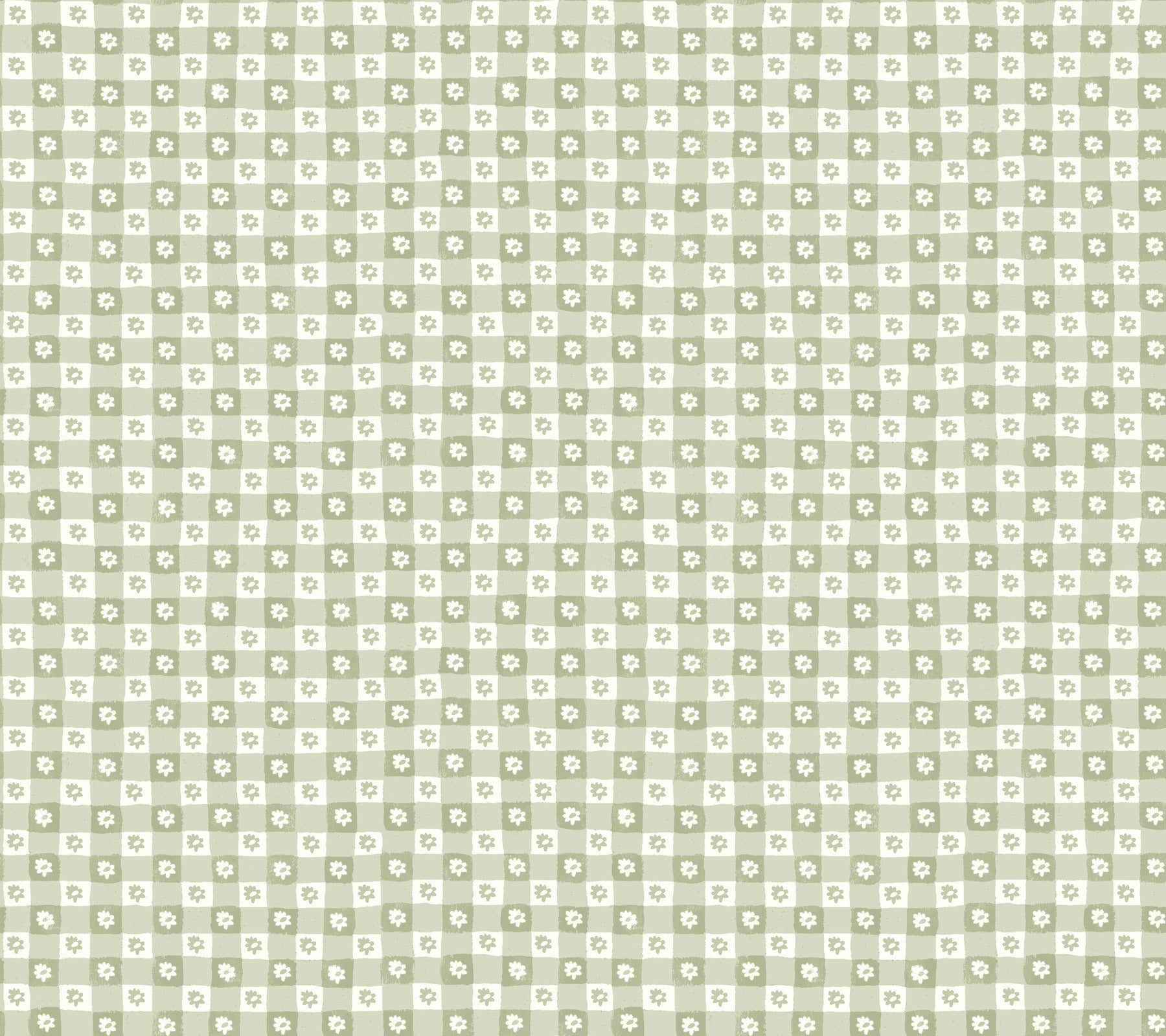 daisy-gingham-green-floral-check-premium-peel-stick-wallpaper-york-wallcoverings-psw1694rl
