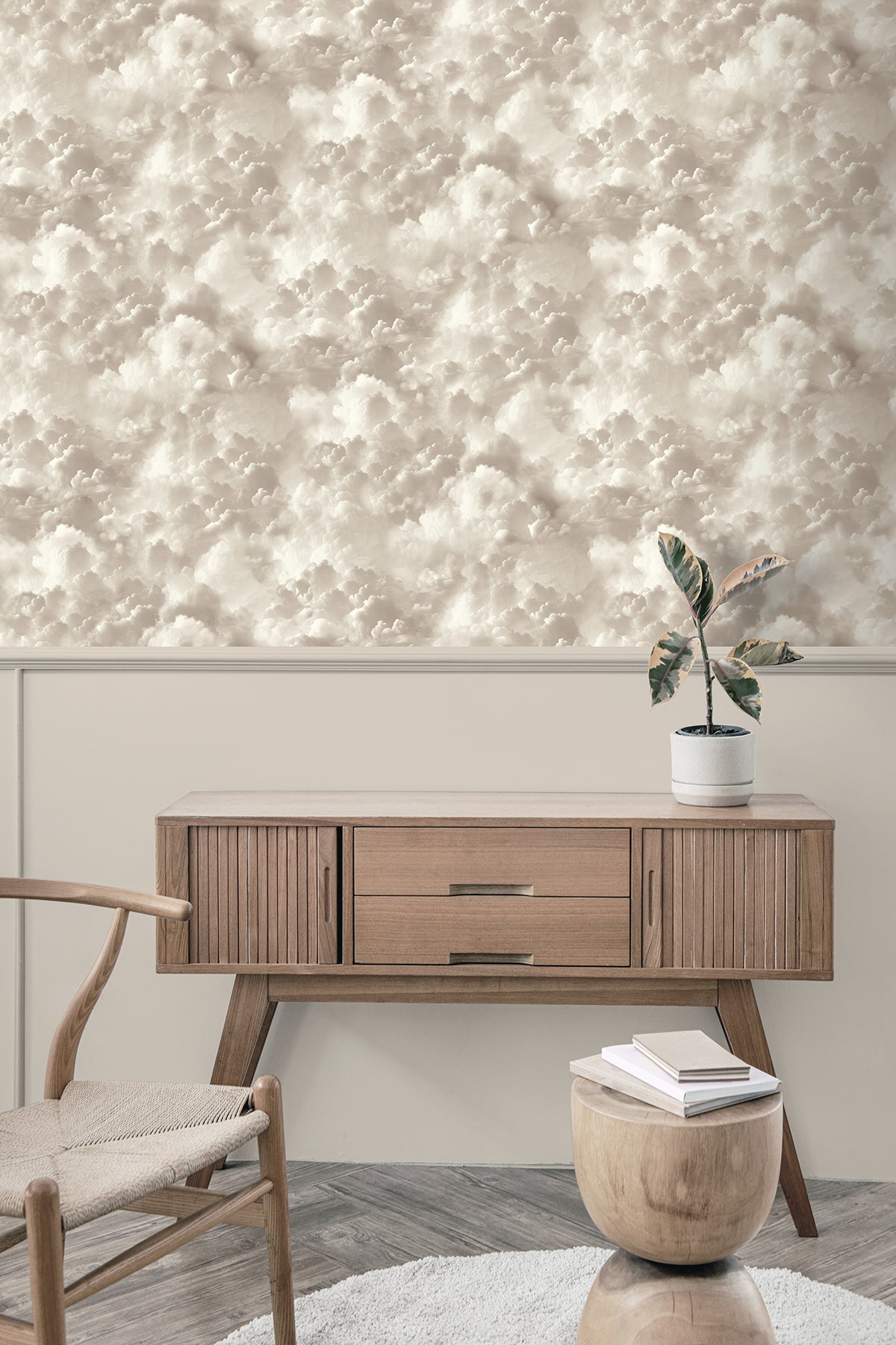 merryweather-neutral-cloudy-skies-wallpaper-york-wallcoverings-ah100189ah - York Wallcoverings Papel pintado