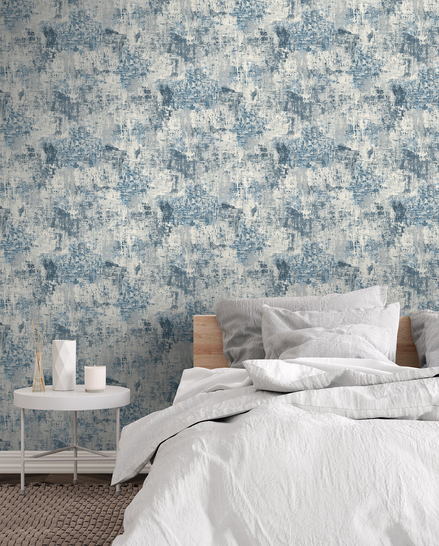 sergio-blue-abstract-texture-wallpaper-york-wallcoverings-ah100192ah - York Wallcoverings Papel pintado
